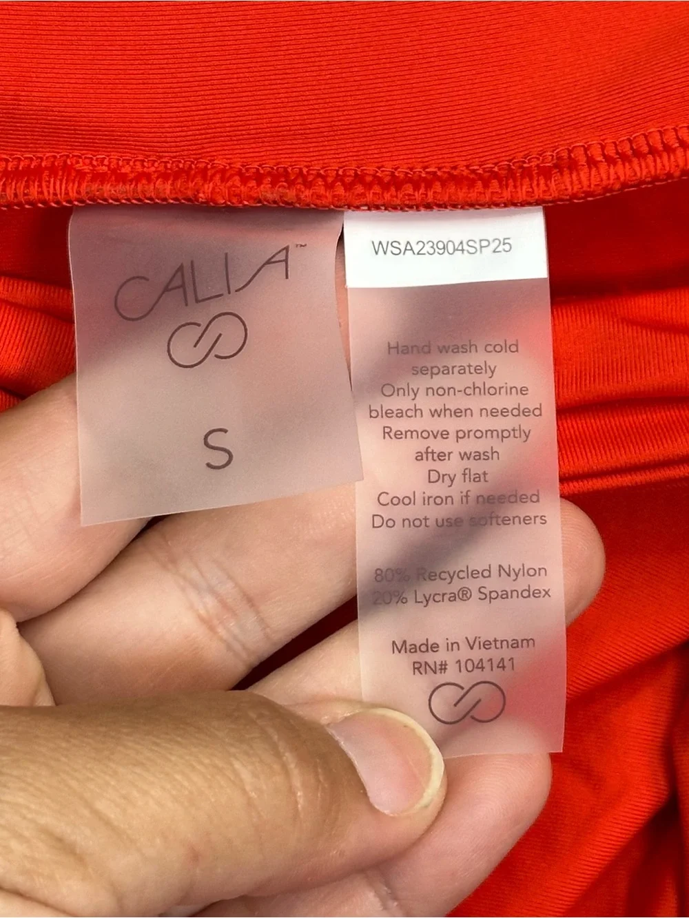 CALIA Twisted Knot Sarong Skirt Small Fresh Red Swim Cover Up NWT